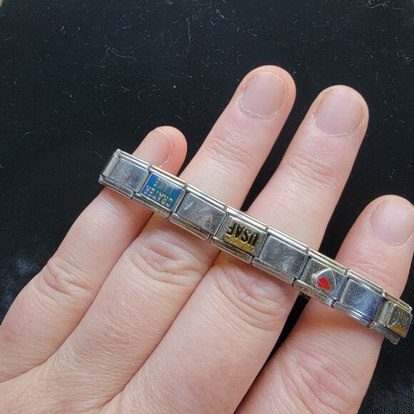 Vintage Watch Pink Dial Charm Bracelet Quartz Dainty Stretch Gift for Grandma - Picture 4 of 10